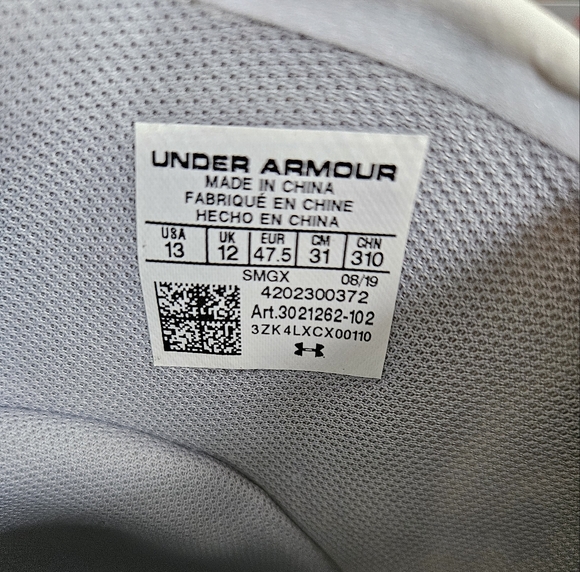 Under Armor Spawn Mid Basketball Athletic Micro G men 13 never used - Picture 9 of 11